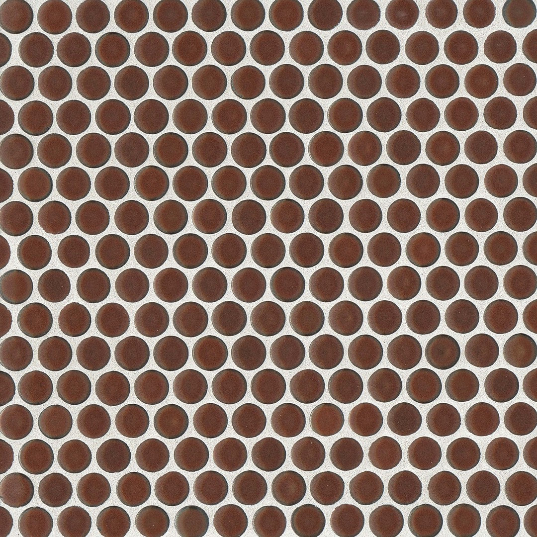 Bedrosians 360° 12" x 12" Penny Rounds Mosaic Gloss