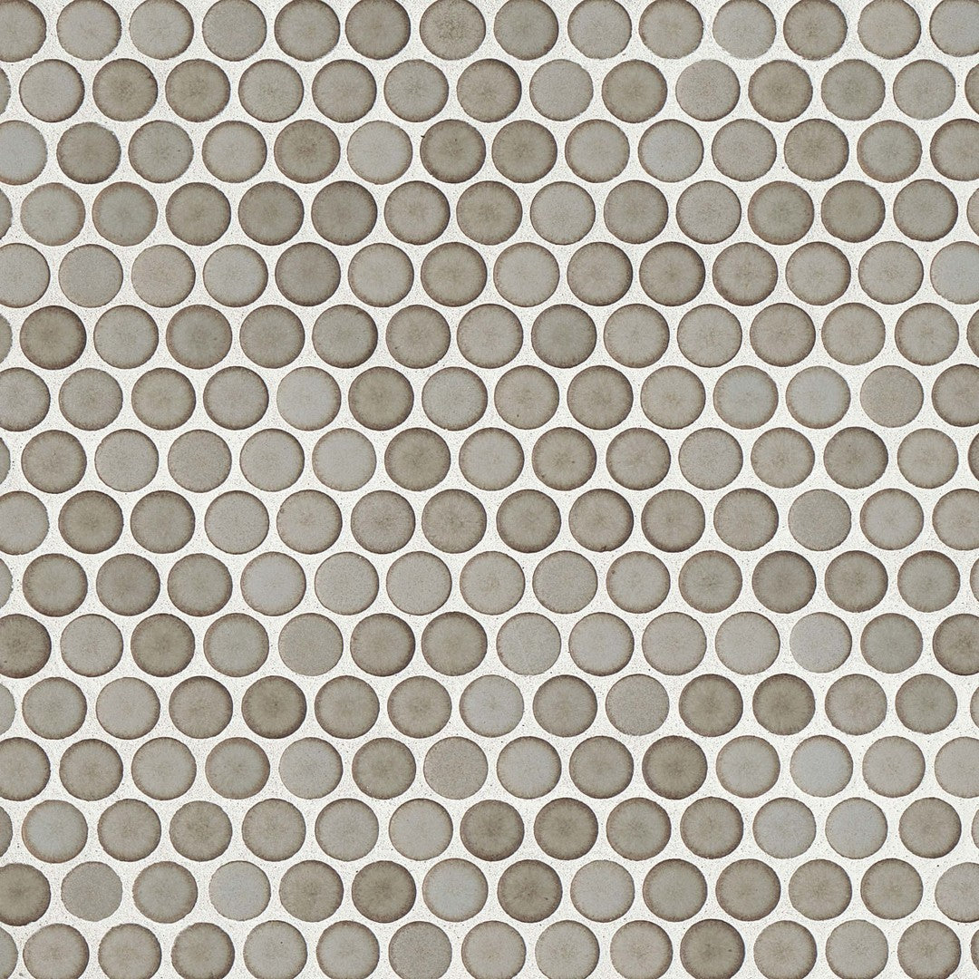 Bedrosians 360° 12" x 12" Penny Rounds Mosaic Matte