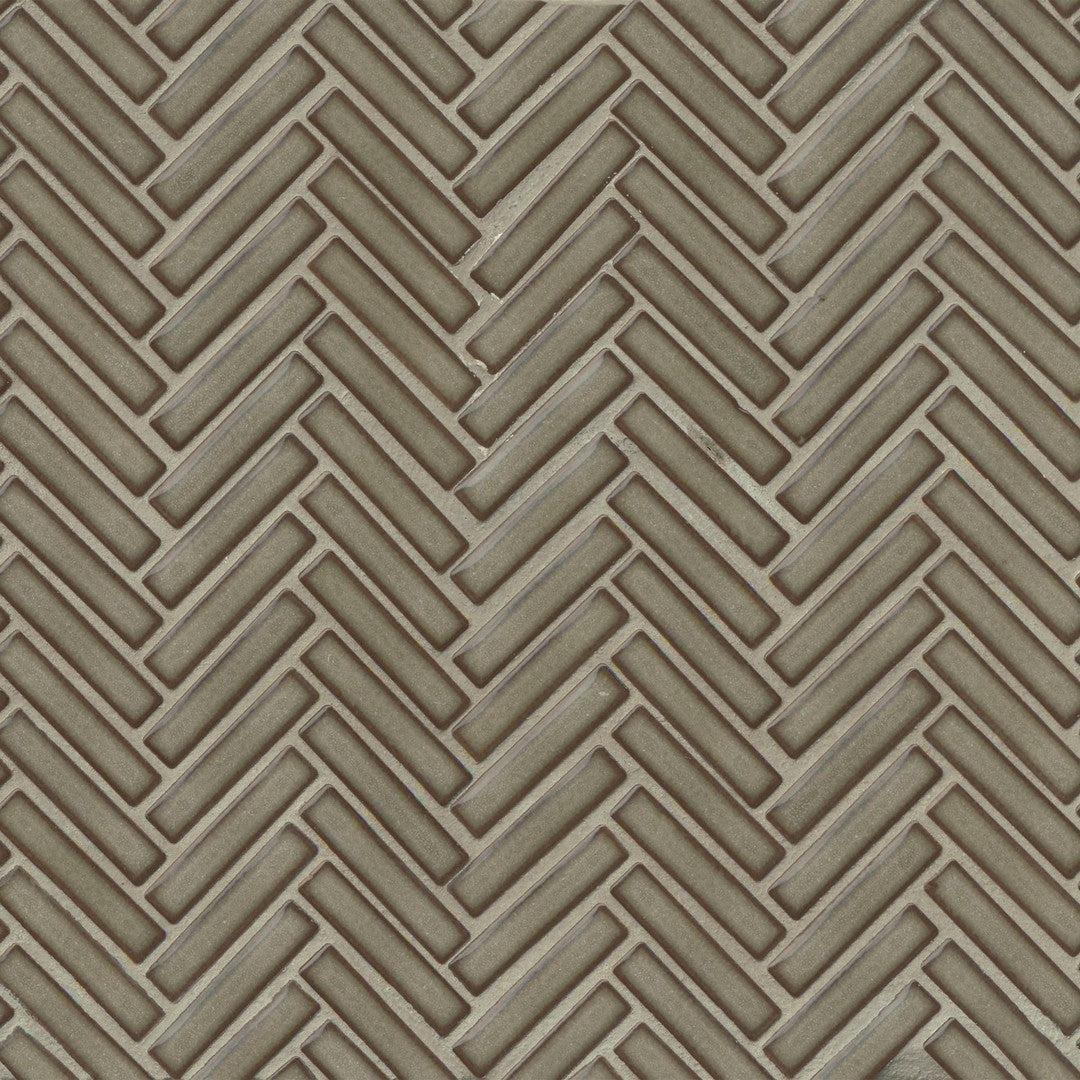 Bedrosians 90° 11" x 12.25" Herringbone Mosaic Gloss