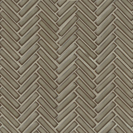 Bedrosians 90° 11" x 12.25" Herringbone Mosaic Gloss