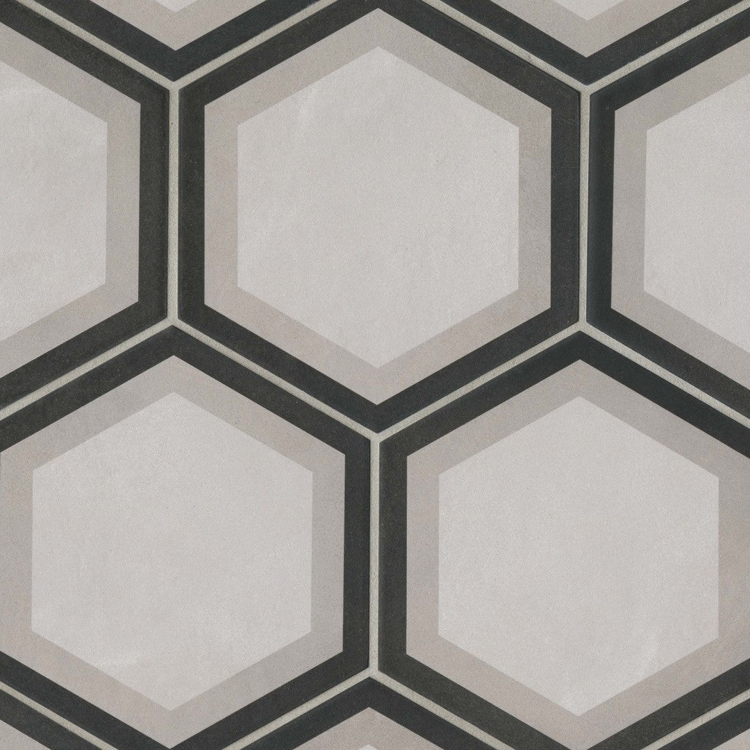 Bedrosians Allora 8.5" x 10" Telaio Hexagon Deco Porcelain Tile