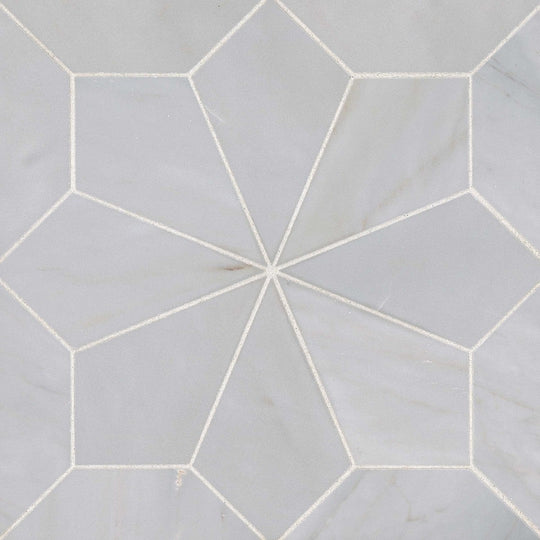 Bedrosians Blomma 12" x 12" Marble Honed Mosaic