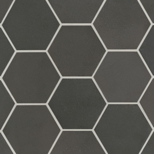 Bedrosians Celine 4" x 4.5" Matte Porcelain Hex Field Tile