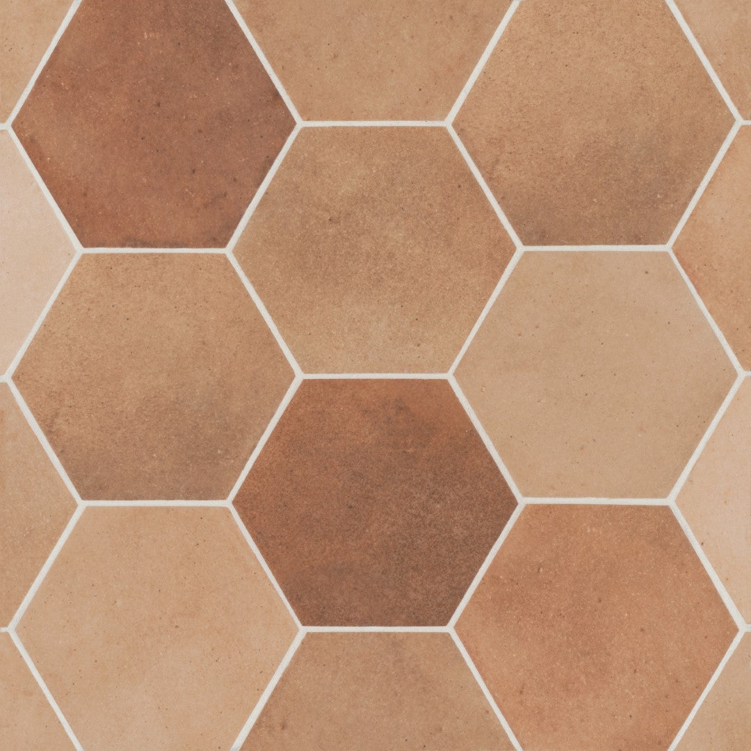 Bedrosians Celine 4" x 4.5" Matte Porcelain Hex Field Tile