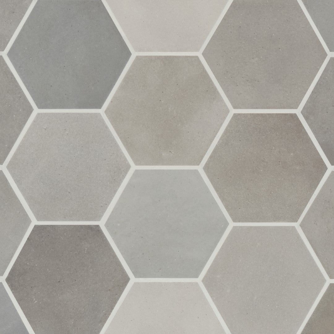 Bedrosians Celine 4" x 4.5" Matte Porcelain Hex Field Tile