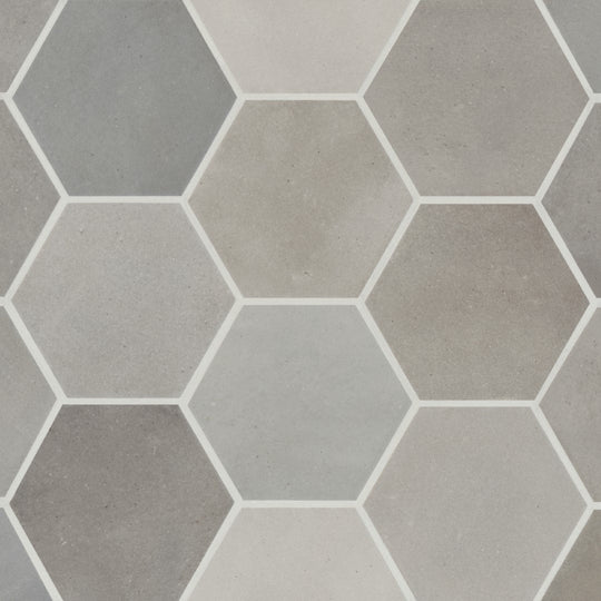 Bedrosians Celine 4" x 4.5" Matte Porcelain Hex Field Tile