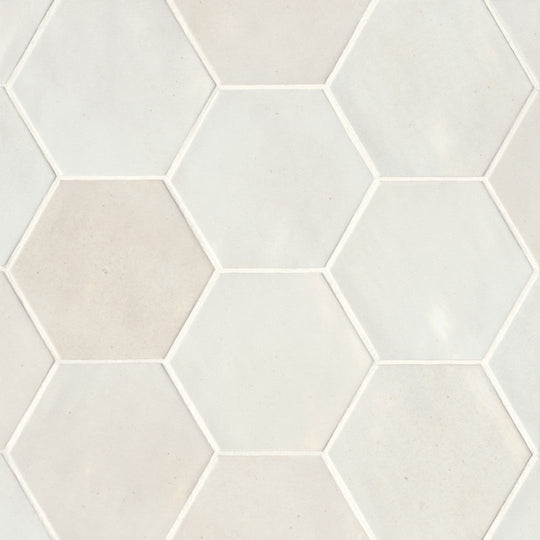 Bedrosians Celine 4" x 4.5" Gloss Porcelain Hex Field Tile