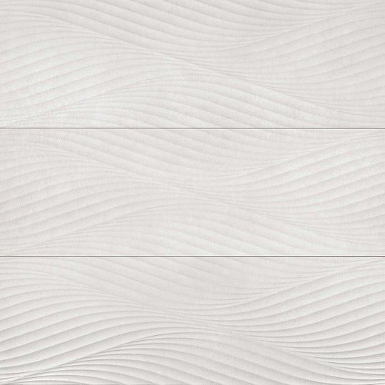 Bedrosians Donna 13" x 40" Matte Wave Deco Field Tile