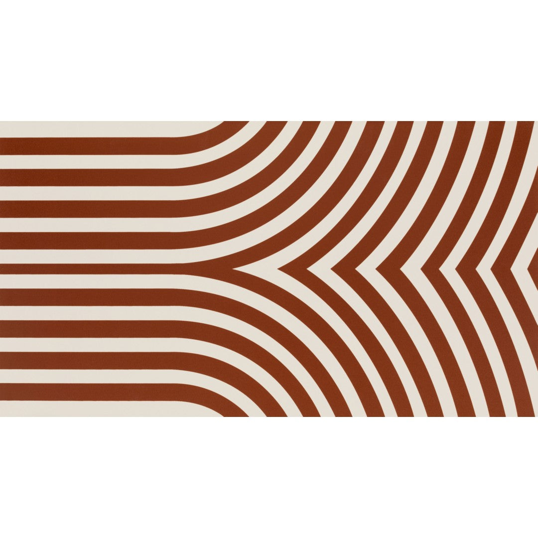 Decortiles 13" x 24" Elipse Satin Arched Ceramic Deco Wall Tile