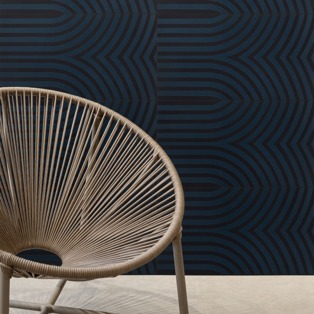 Decortiles-13-x-24-Elipse-Satin-Arched-Ceramic-Deco-Wall-Tile-Preto