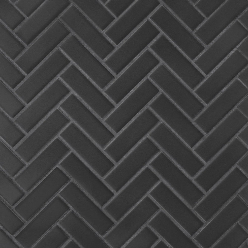 Bedrosians Le Cafe 10.88" x 12.44" Matte Porcelain Herringbone Mosaic