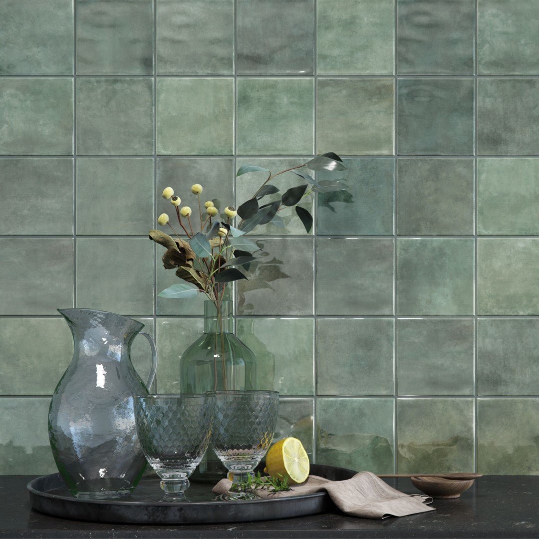 Decortiles-6-x-6-Marrakesh-Glossy-Undulated-Texture-Ceramic-Wall-Tile-Green
