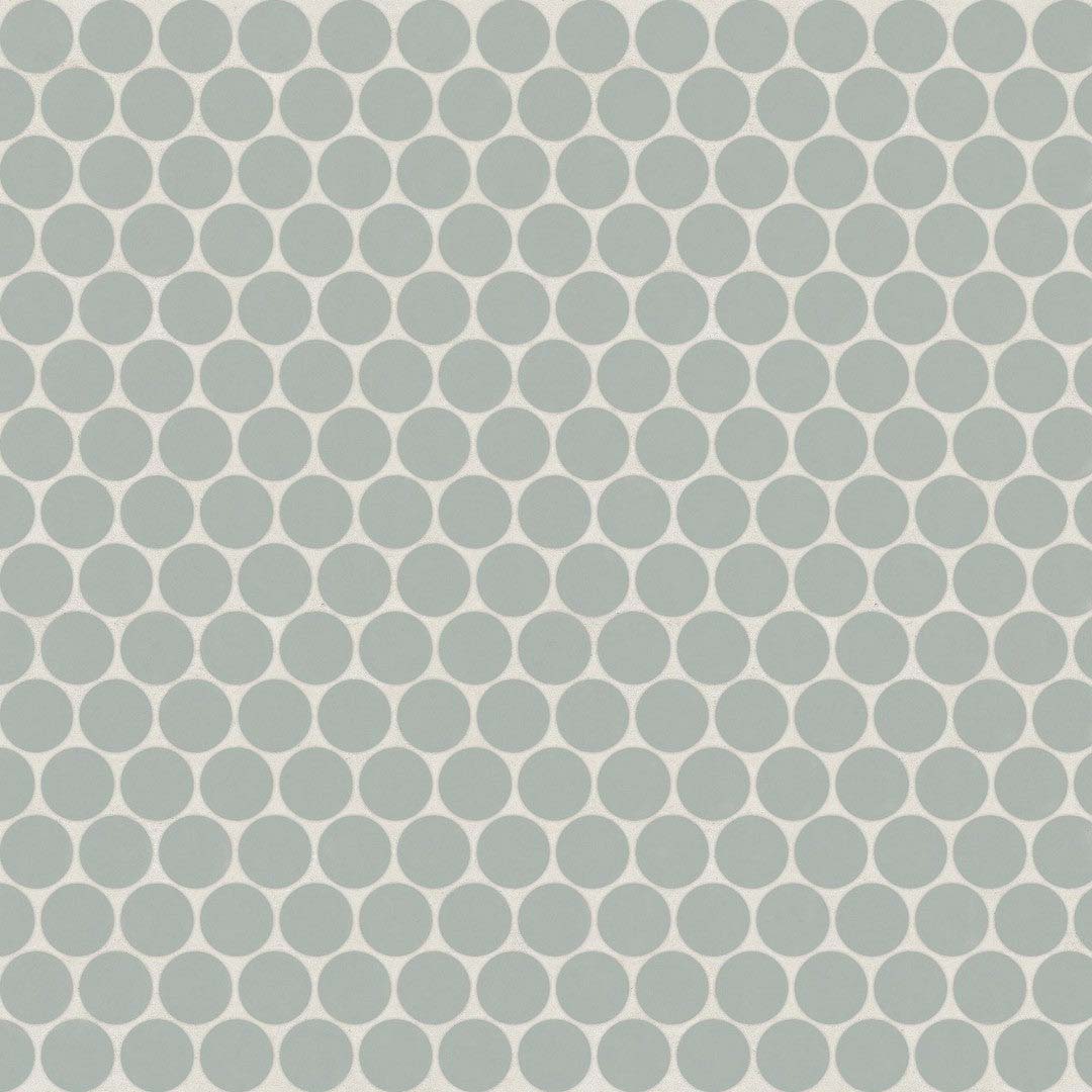 Bedrosians Marin 11.5" x 12.5" Penny Round Matte Porcelain .75" Mosaic