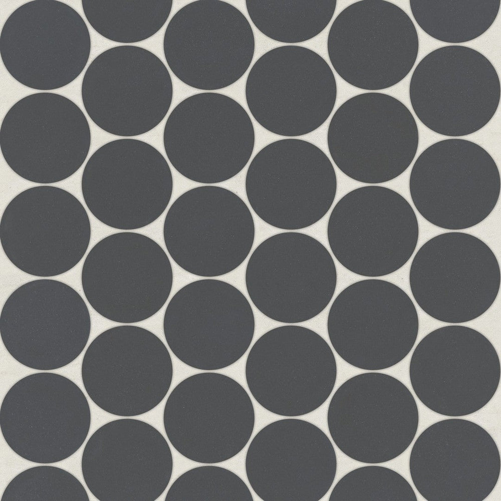 Bedrosians Marin 10.5" x 11.75" Penny Round Matte Porcelain 2" Mosaic