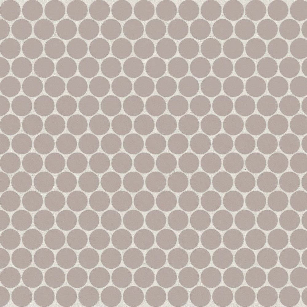 Bedrosians Marin 11.5" x 12.5" Penny Round Matte Porcelain .75" Mosaic