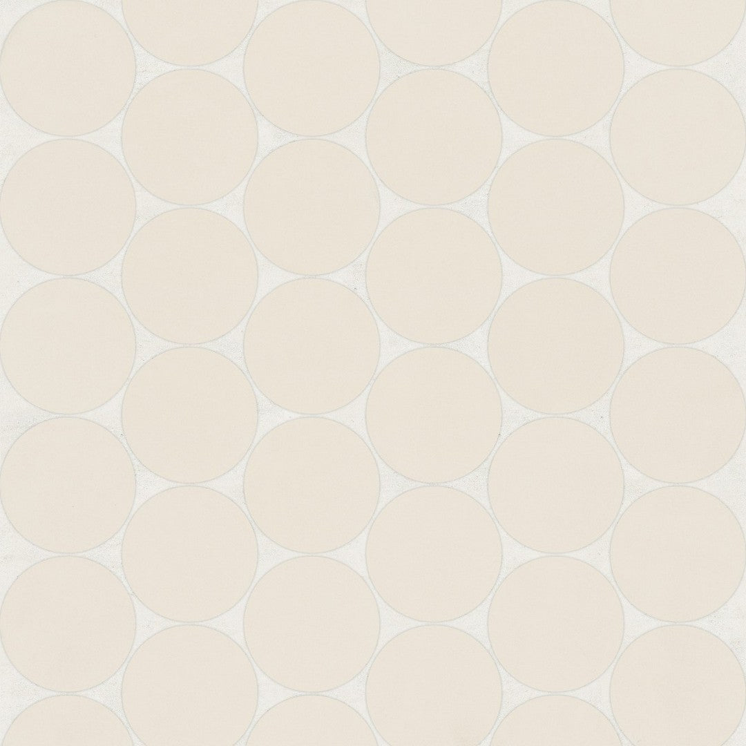 Bedrosians Marin 10.5" x 11.75" Penny Round Matte Porcelain 2" Mosaic