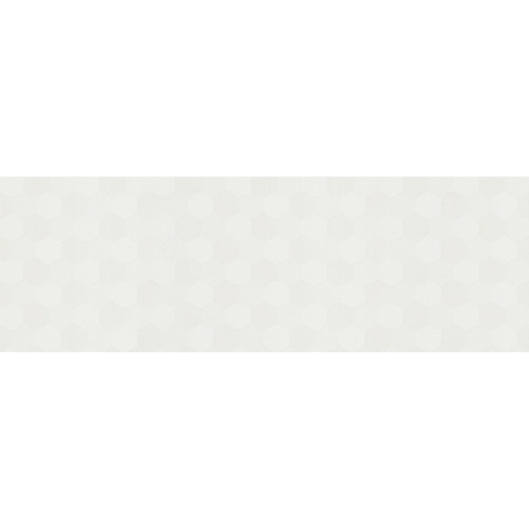 Decortiles 12" x 36" Metallics Wall Tile Six Hexagon Pattern Ceramic Deco Wall Tile