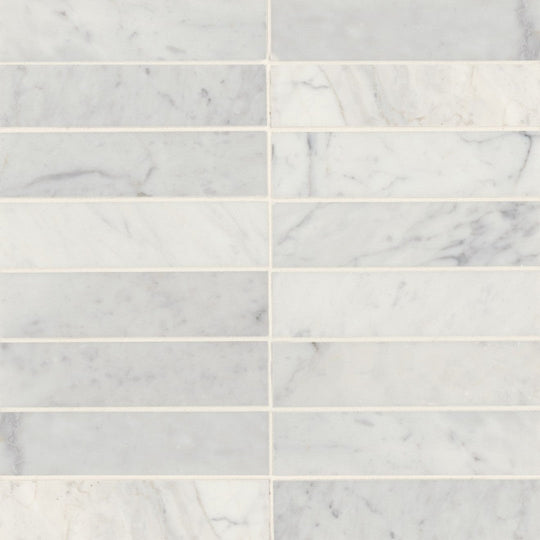 Bedrosians Monet 2" x 8" Honed Marble Decorative Tile