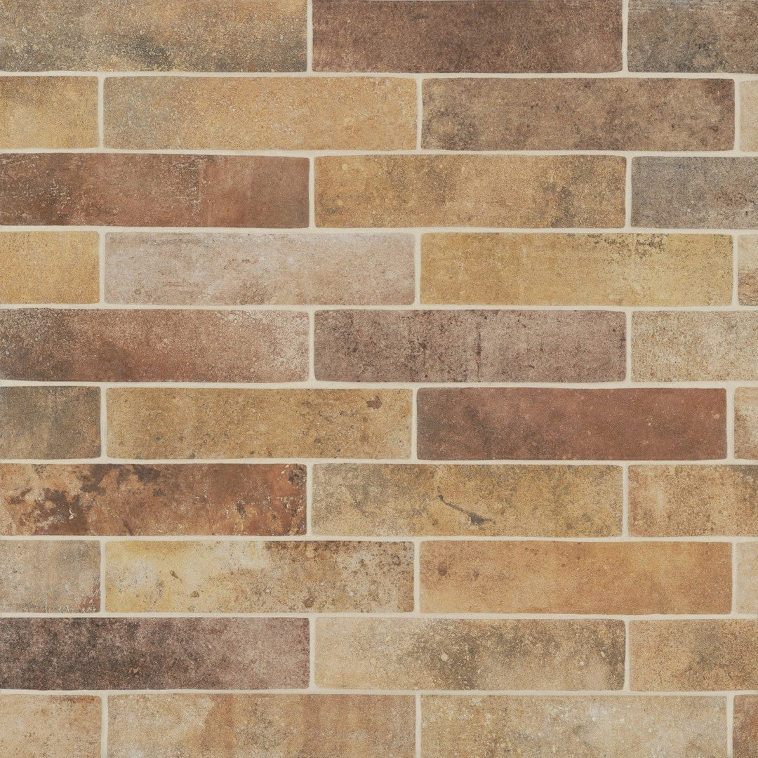 Bedrosians Montana 2.25" x 10" Matte Porcelain Brick Field Tile