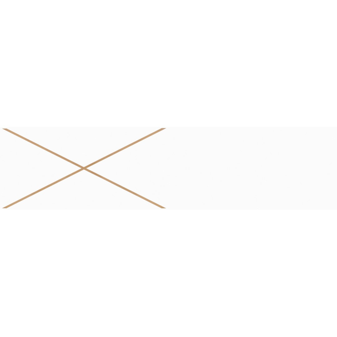 Decortiles 4" x 16" Natural Glossy Patch Tribal Ceramic Deco Tile