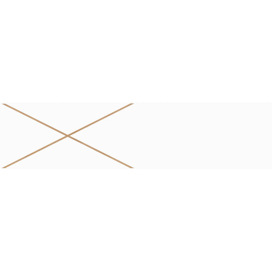 Decortiles 4" x 16" Natural Glossy Patch Tribal Ceramic Deco Tile