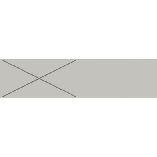 Decortiles 4" x 16" Natural Glossy Patch Tribal Ceramic Deco Tile