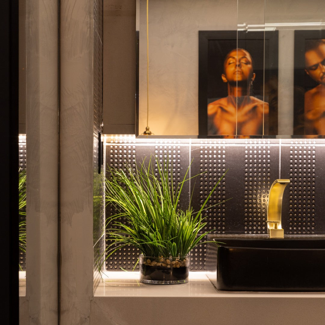 Decortiles-12-x-12-Pixel-Satin-2-Wide-Dot-Stripes-Ceramic-Deco-Wall-Tile-Black