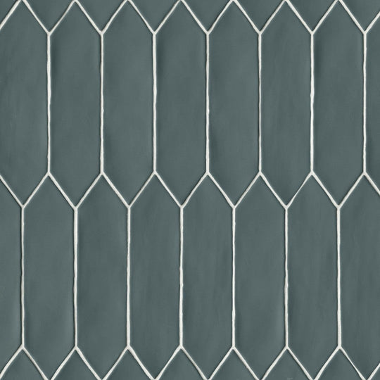 Bedrosians Reine 3" x 12" Picket Pattern Matte Ceramic Wall Tile