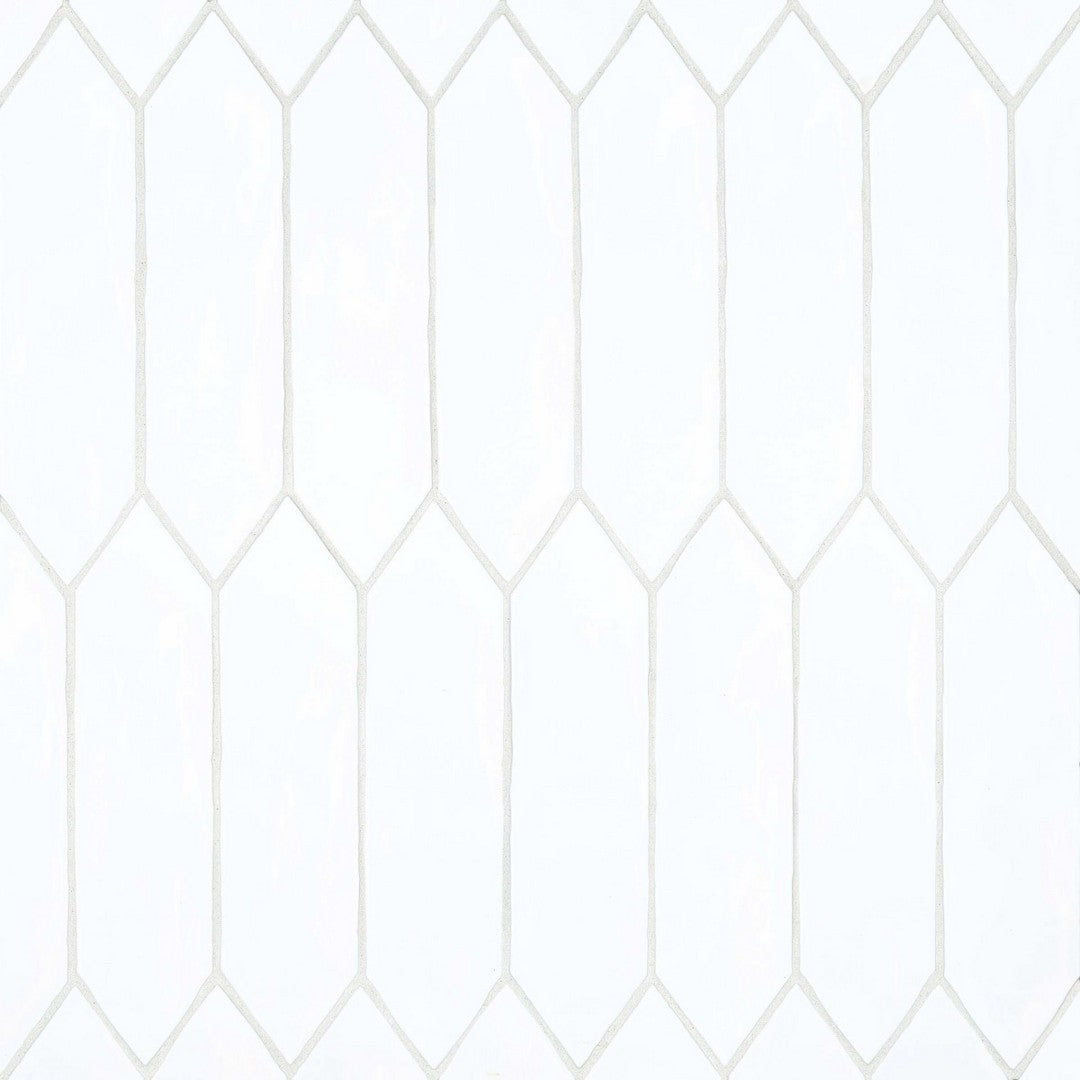 Bedrosians Reine 3" x 12" Picket Pattern Gloss Ceramic Wall Tile