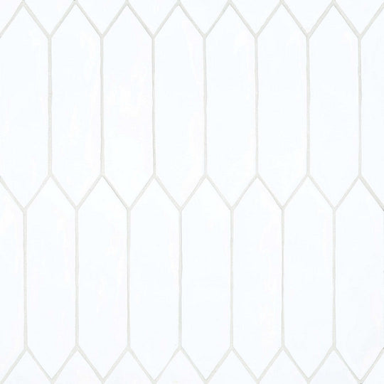 Bedrosians Reine 3" x 12" Picket Pattern Gloss Ceramic Wall Tile