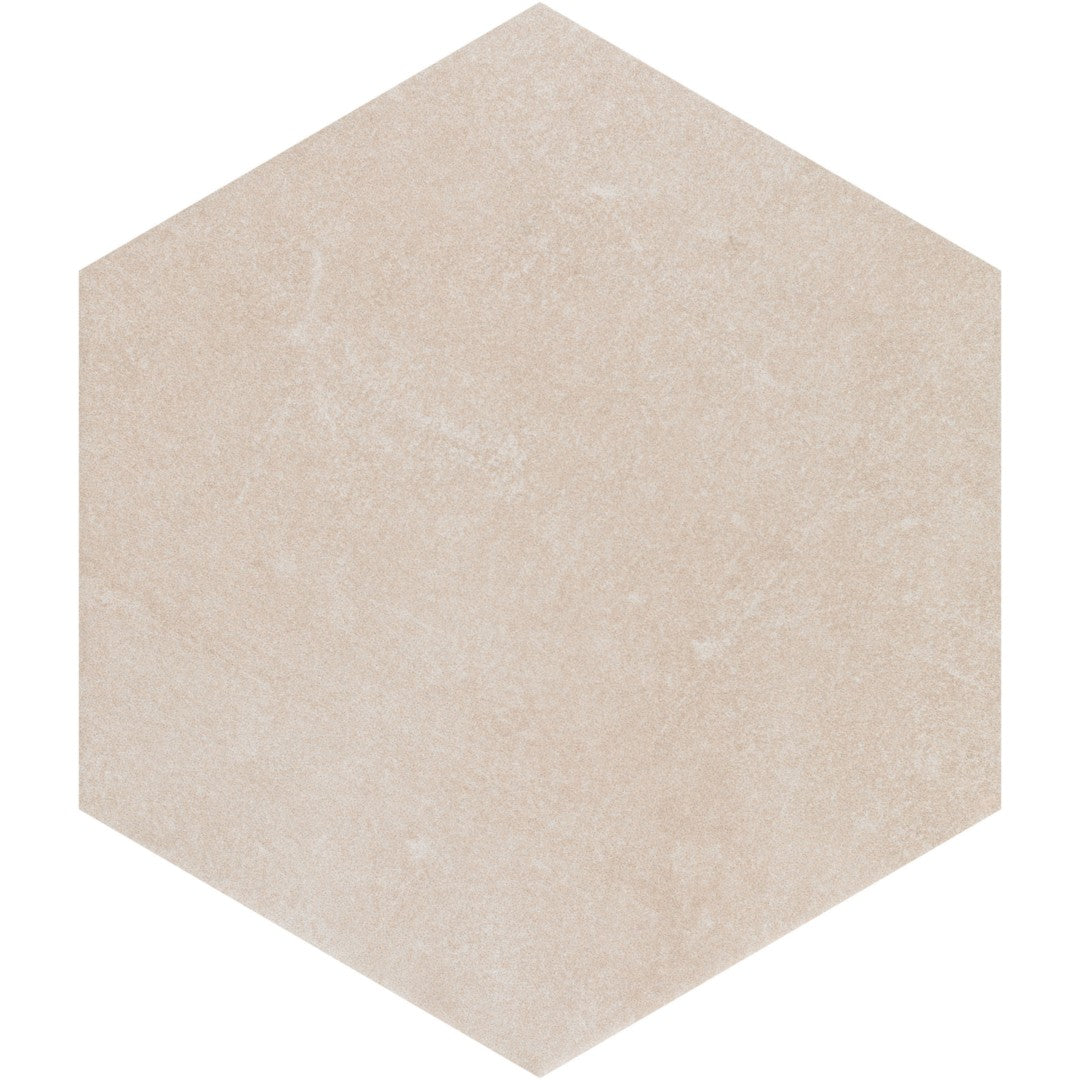 Decortiles 7" x 8" Sampa Hex Matte Porcelain Hexagon Tile
