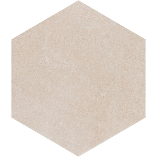 Decortiles 7" x 8" Sampa Hex Matte Porcelain Hexagon Tile