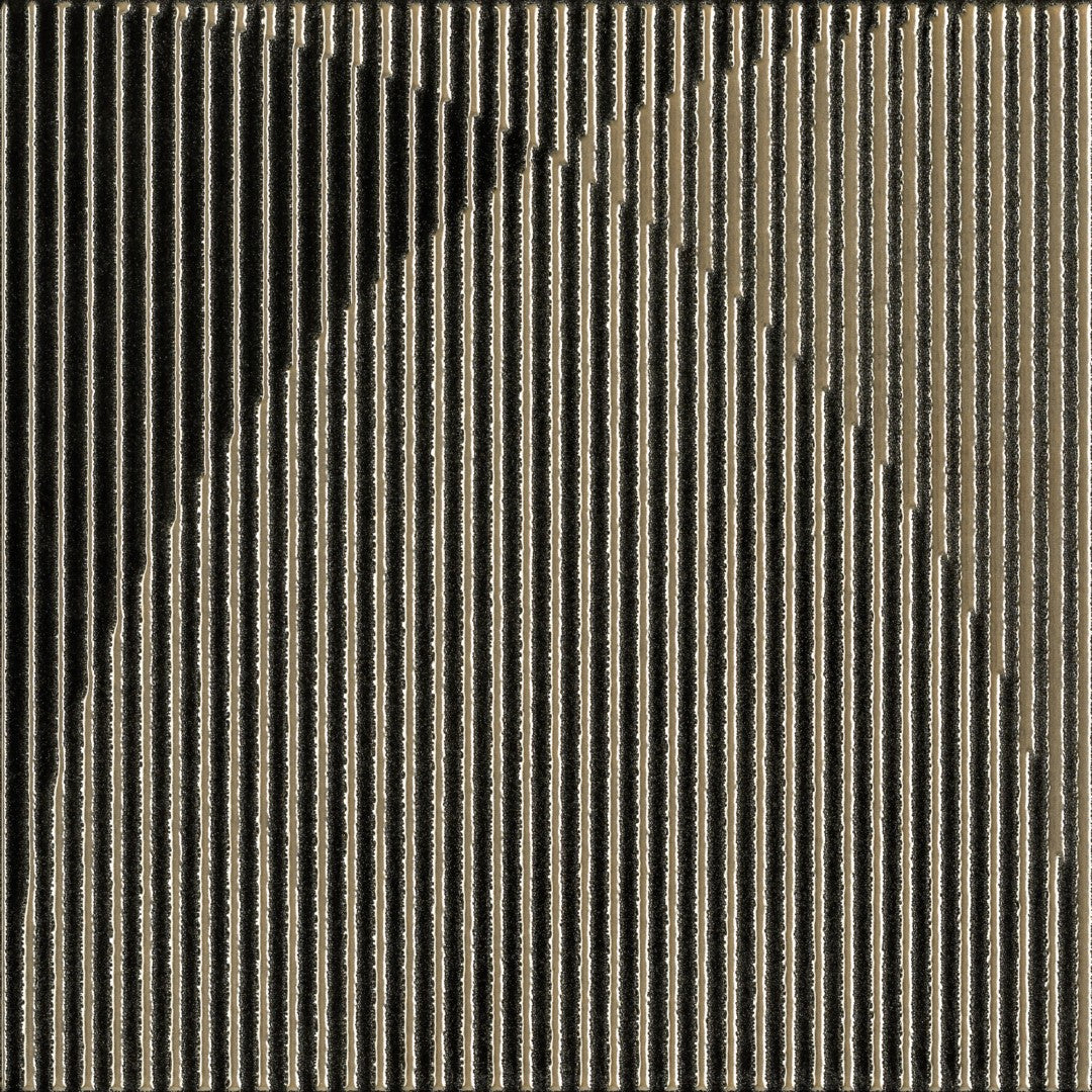 Decortiles 12" x 12" Tintoretto Satin Corduroy Ceramic Deco Wall Tile