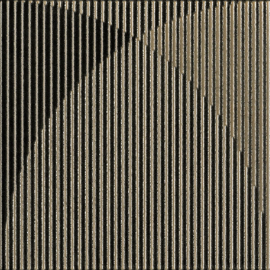 Decortiles 12" x 12" Tintoretto Satin Corduroy Ceramic Deco Wall Tile