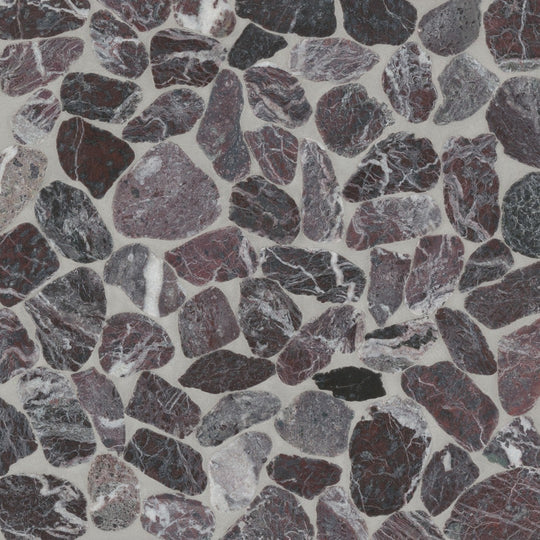 Bedrosians Waterbrook 12" x 12" Medium Sliced Pebble Mosaic