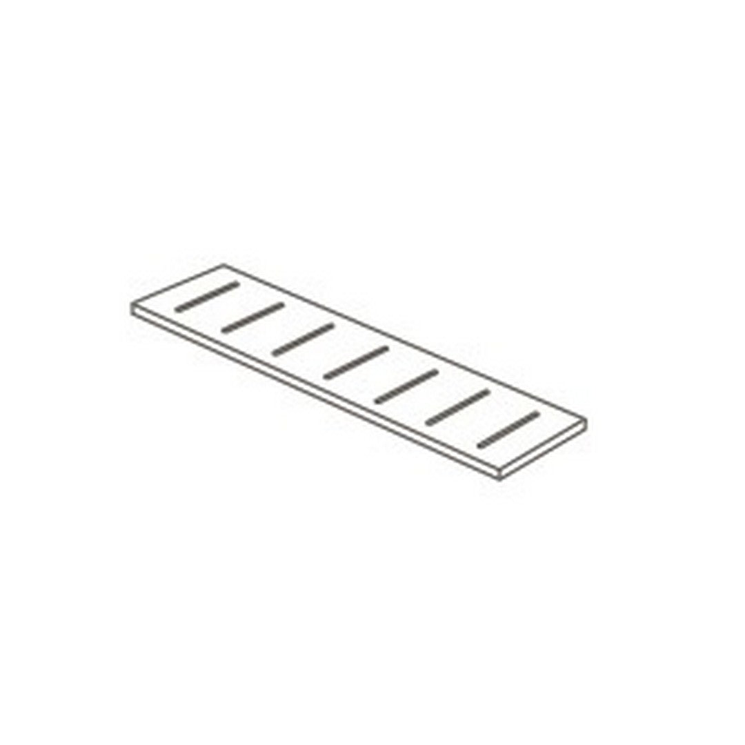 Daltile-Diplomacy-6-x-40-Rectified-Textured-Porcelain-Floor-Gutter-Grid-Paver-Trim-Tile-Light-Grey