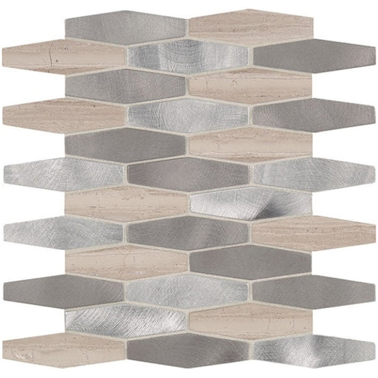 Daltile Infinite Mirage 1" x 4" Stretched Hexagon Mosaic