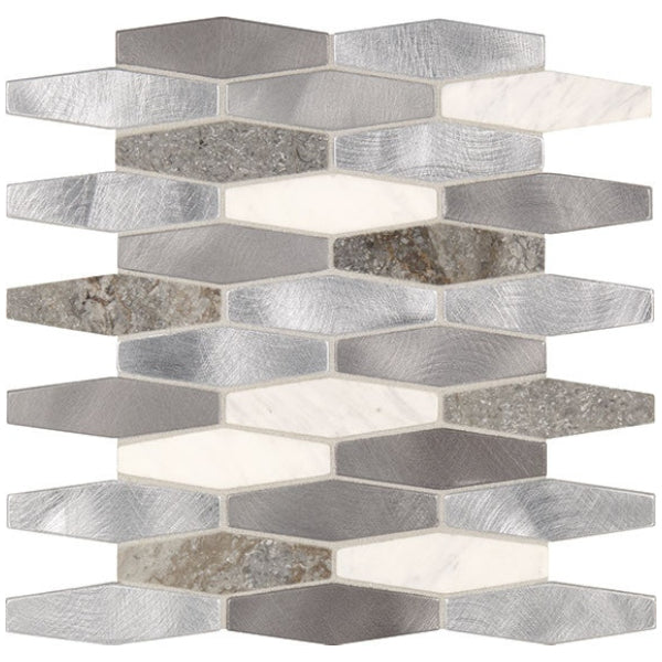 Daltile Infinite Mirage 1" x 4" Stretched Hexagon Mosaic