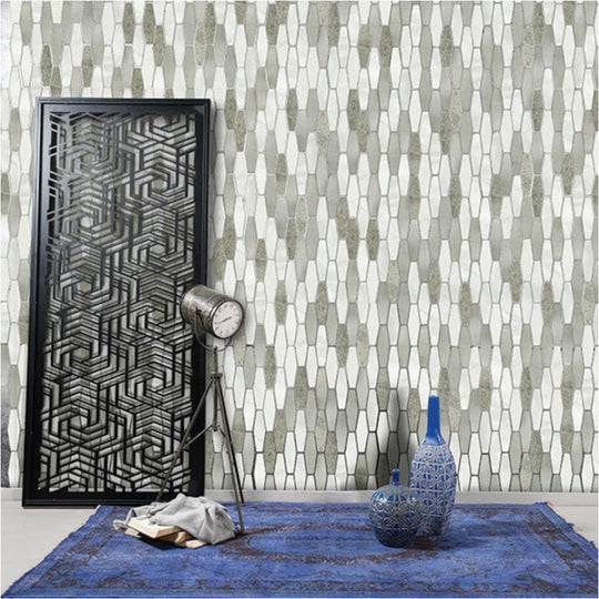 Daltile-Infinite-Mirage-12-x-12-(1-x-4)-Stretched-Hexagon-Mosaic-Timeless-Illusion