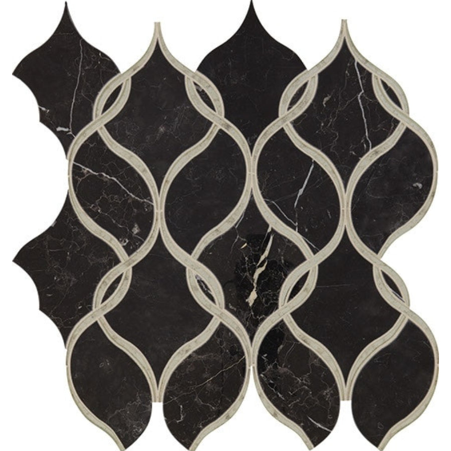 Daltile Lavaliere 12" x 13" Intertwining Arabesque Mosaic