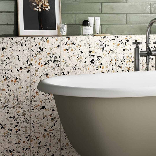 Del Conca USA 8" x 8" Fragrance Matte Porcelain Tile