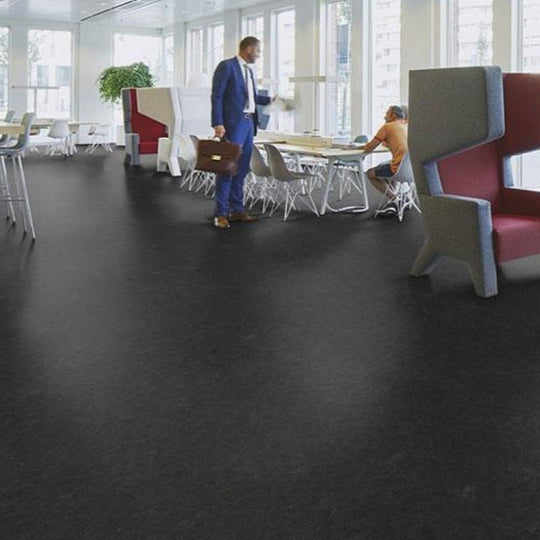 Forbo-Marmoleum-Slate-Texture-Vinyl-Sheet-6.5-x-105-Highland-Black