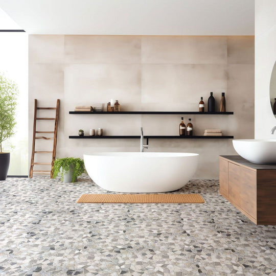 Bati-Orient-12-x-12-Ancient-Matte-Mini-Opus-Marble-Mosaic-Grey-Mix