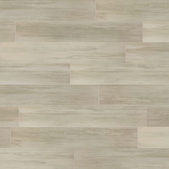 Tesoro 8" x 48" Malheur Rectified Matte Porcelain Wood Plank