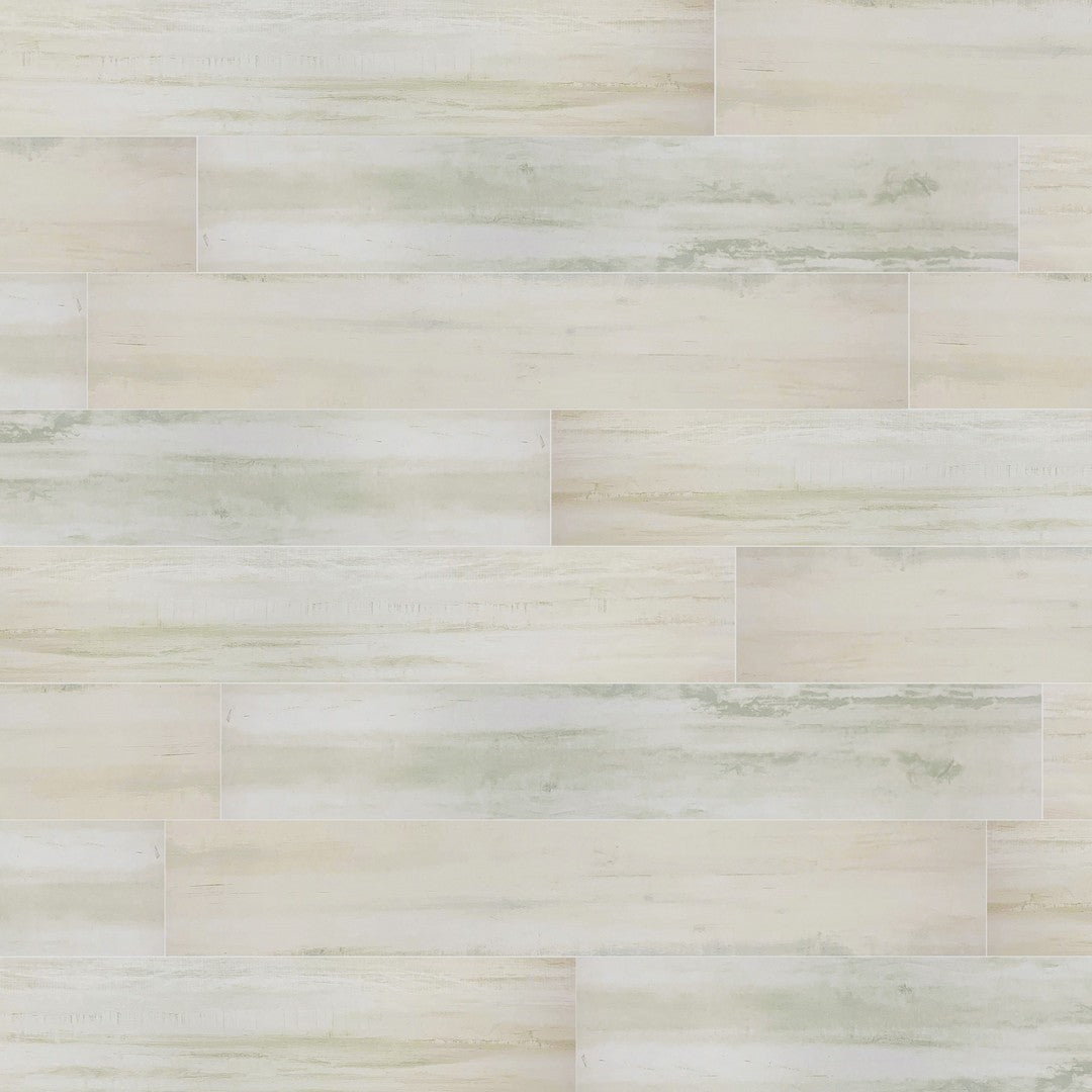 Tesoro 8" x 48" Malheur Rectified Matte Porcelain Wood Plank