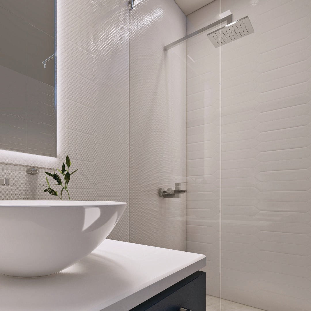 Tesoro-3-x-12-Marrow-Pressed-Glossy-Deco-Picket-Ceramic-Wall-Tile-White