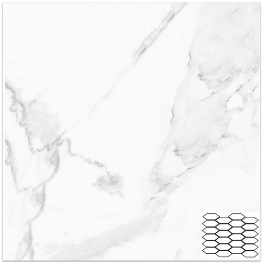 Tesoro 11" x 11.75" Vintage Matte 2x4" Picket Porcelain Mosaic