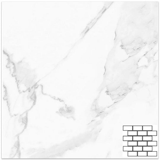 Tesoro 11.75" x 11.75" Vintage Matte 2x4" Staggered Porcelain Mosaic