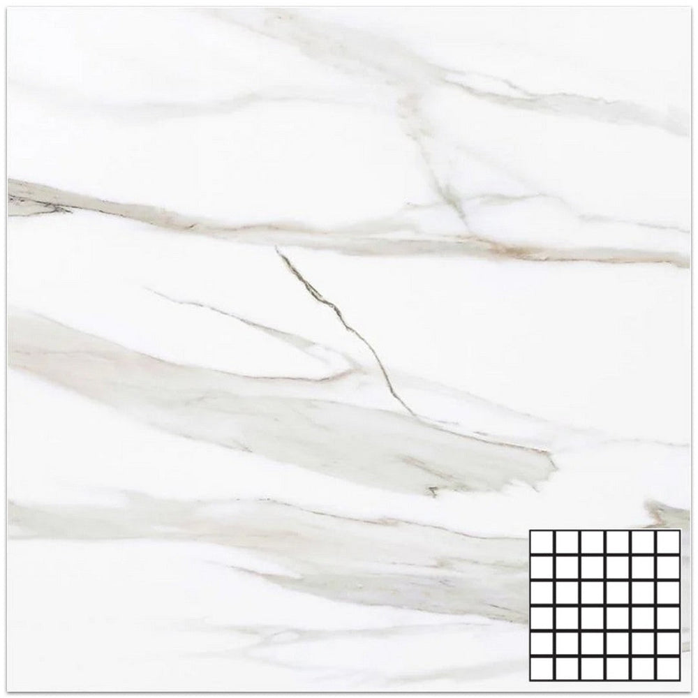 Tesoro 11.75" x 11.75" Vintage Matte Porcelain 2" Mosaic