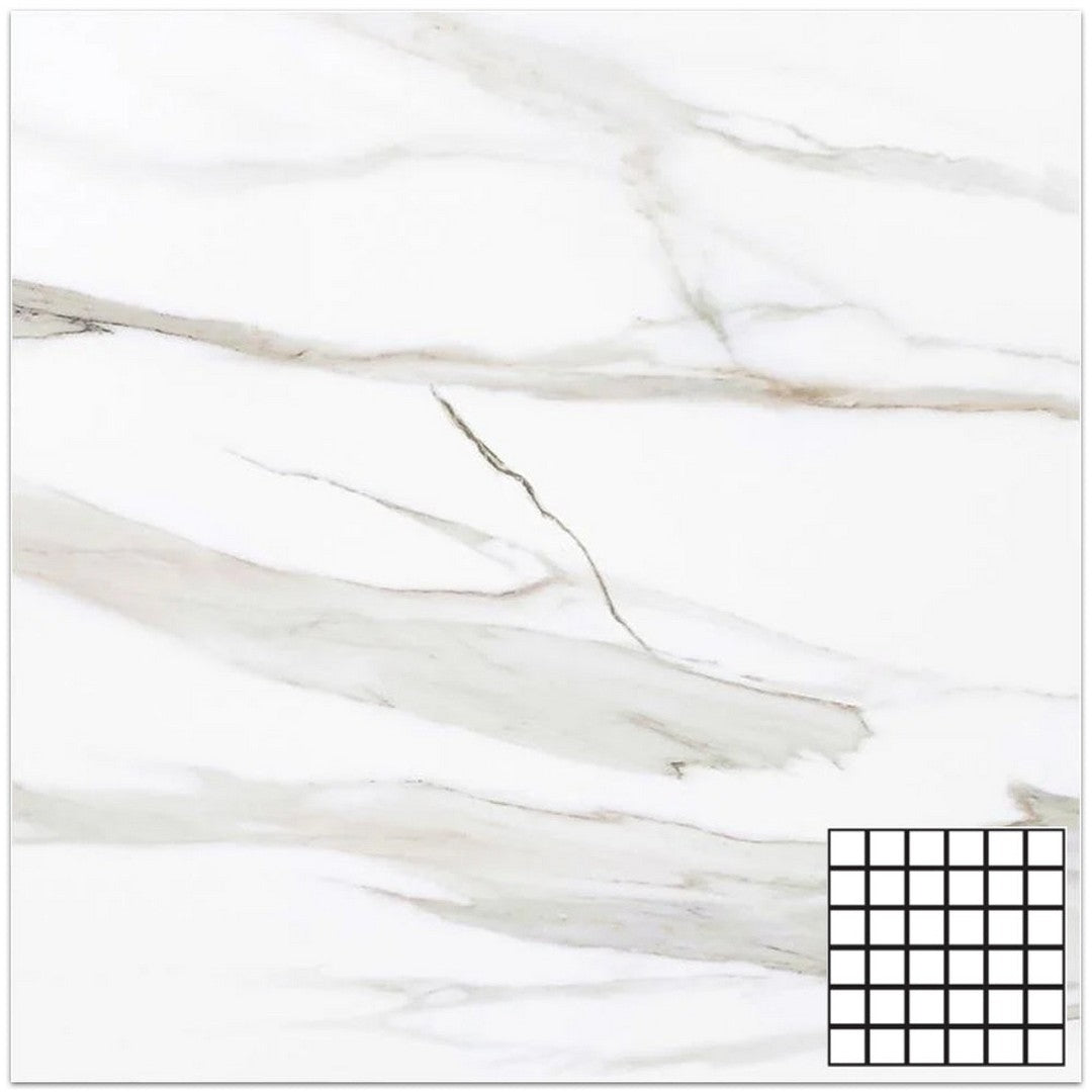 Tesoro 11.75" x 11.75" Vintage Matte Porcelain 2" Mosaic